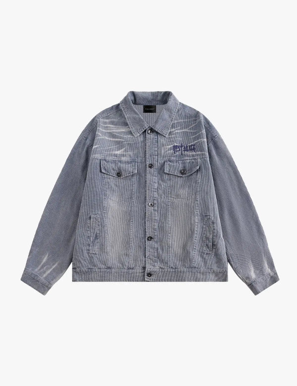 Fullneat Vintage Washed Classic Corduroy Jacket 