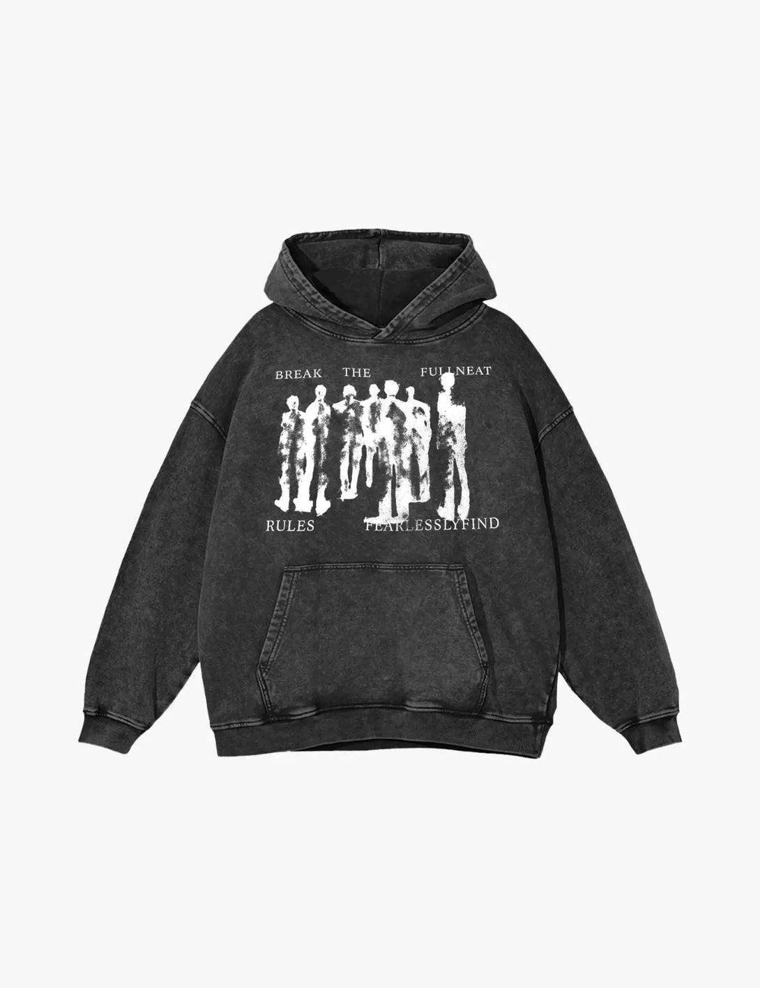 Fullneat Vintage Washed Heavyweight Graphic Hoodie 