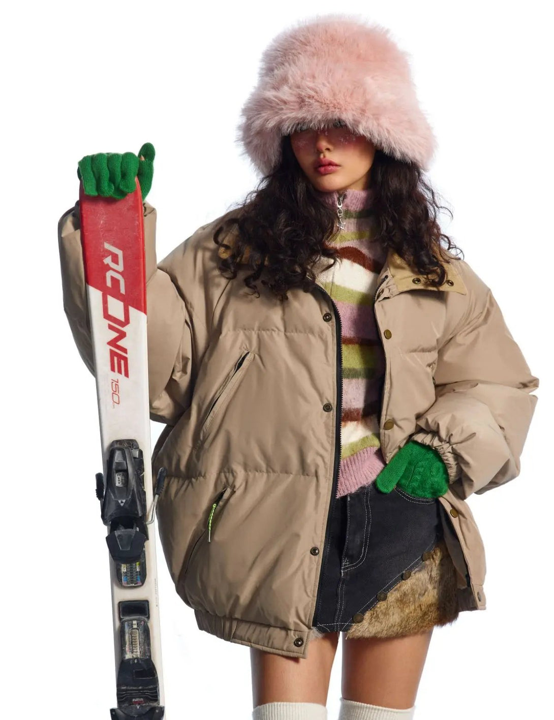 Fullneat Y2K Streetwear Oversized Puffer Jacket 