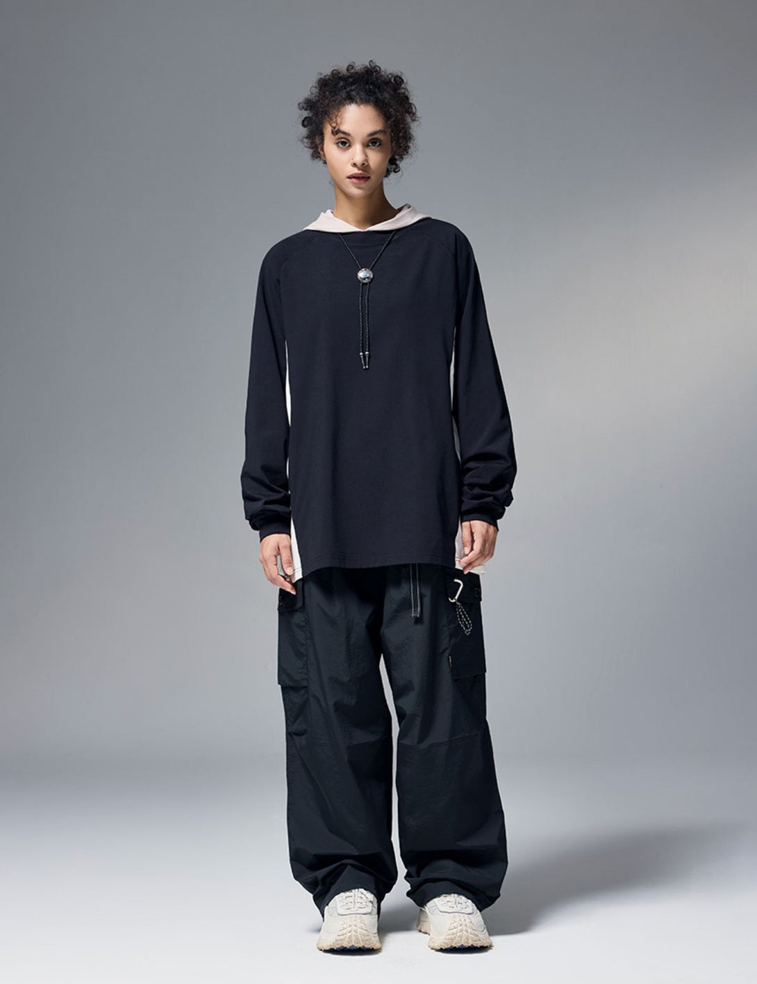 Fullneat Essentials Long Sleeve Tee - Black Model Shown