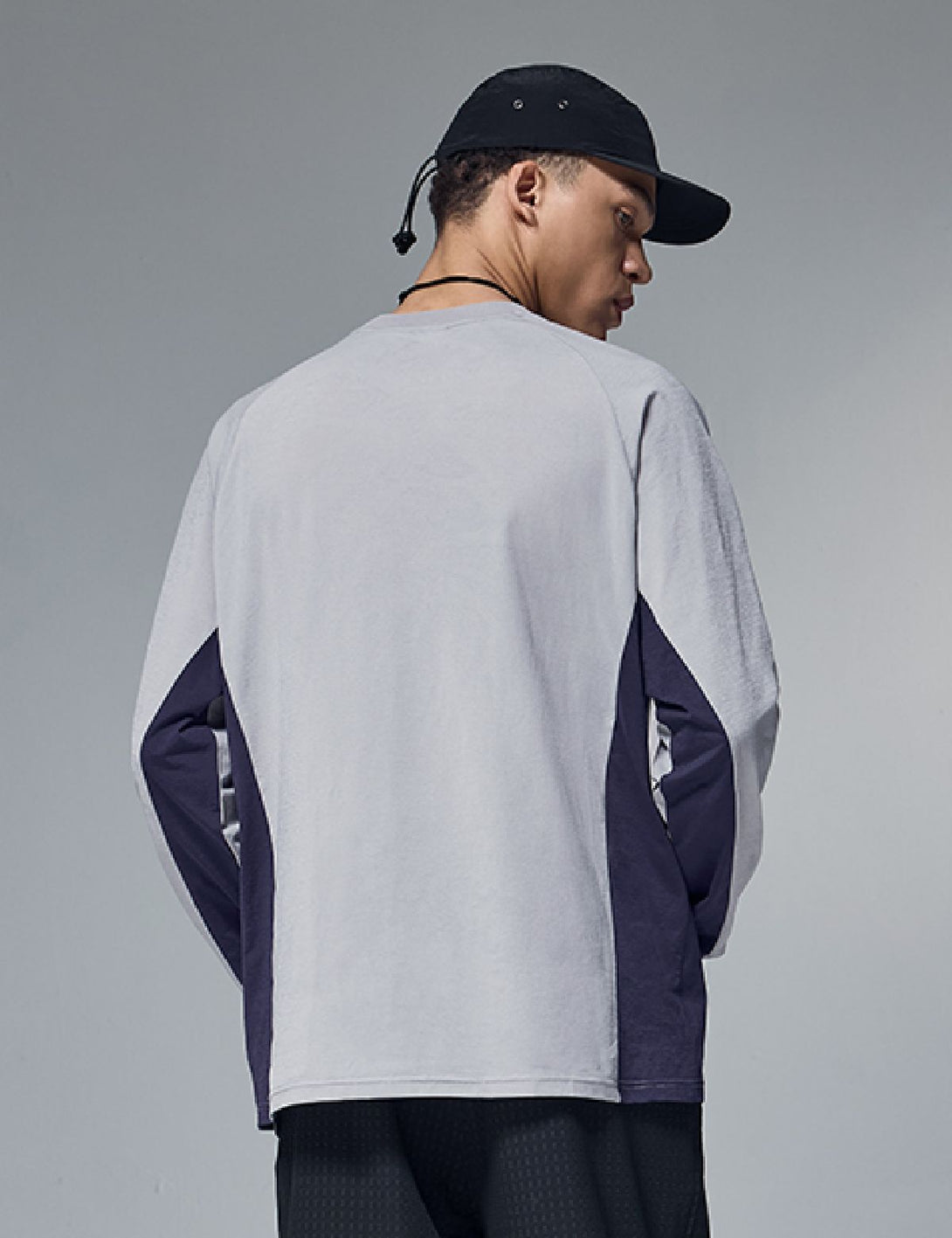 Fullneat Essentials Long Sleeve Tee - Grey Model Shown