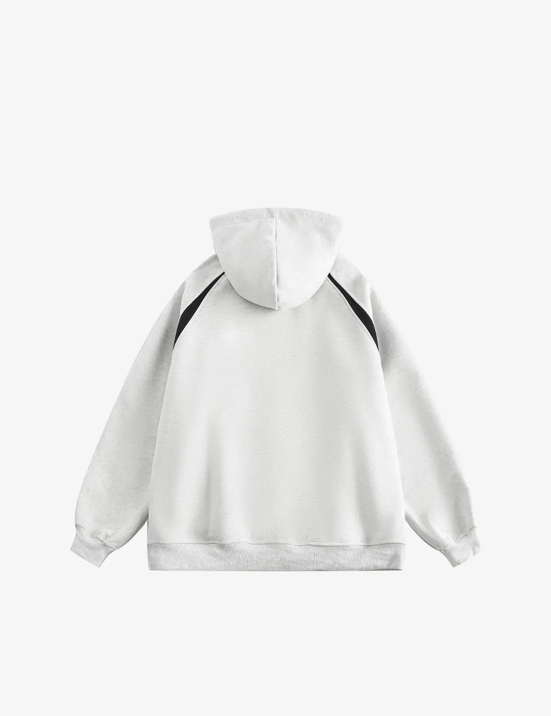 Fullneat Essentials Grey Zip Up Hoodie - Back
