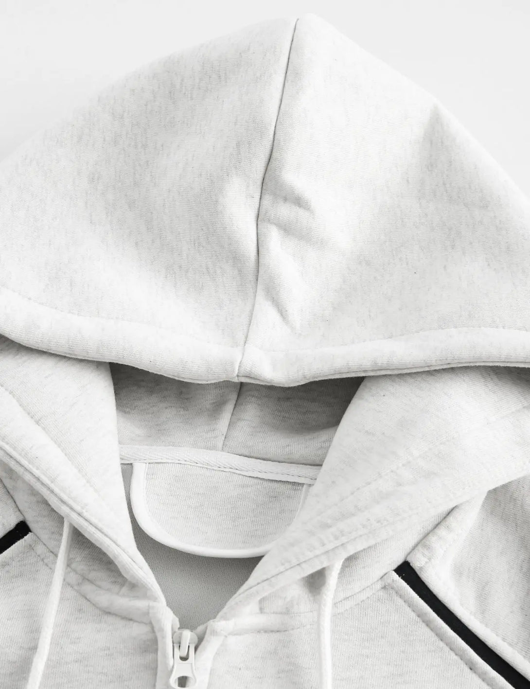 Fullneat Essentials Grey Zip Up Hoodie - Details
