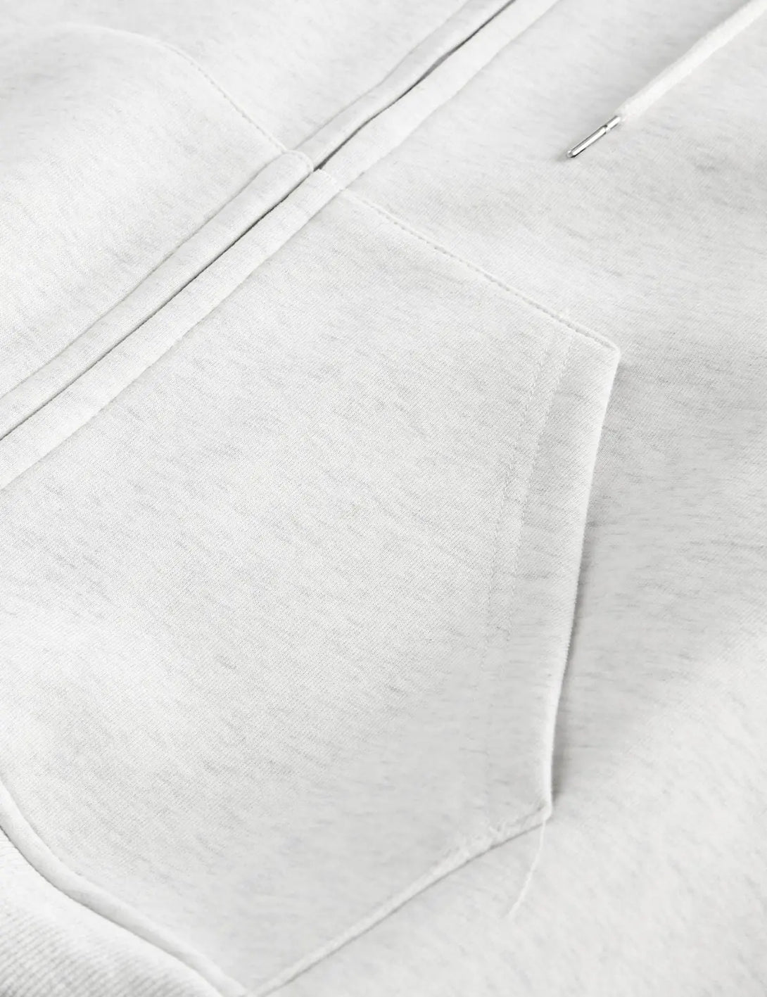 Fullneat Essentials Grey Zip Up Hoodie - Details