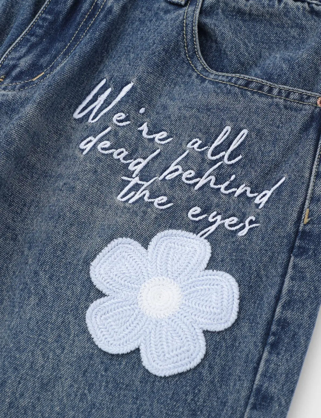 Fullneat Floral Y2K Baggy Jeans - Details