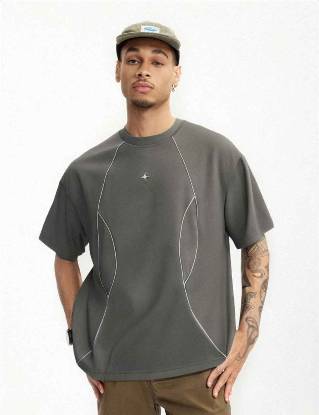 Fullneat Line Patchwork Tee 4