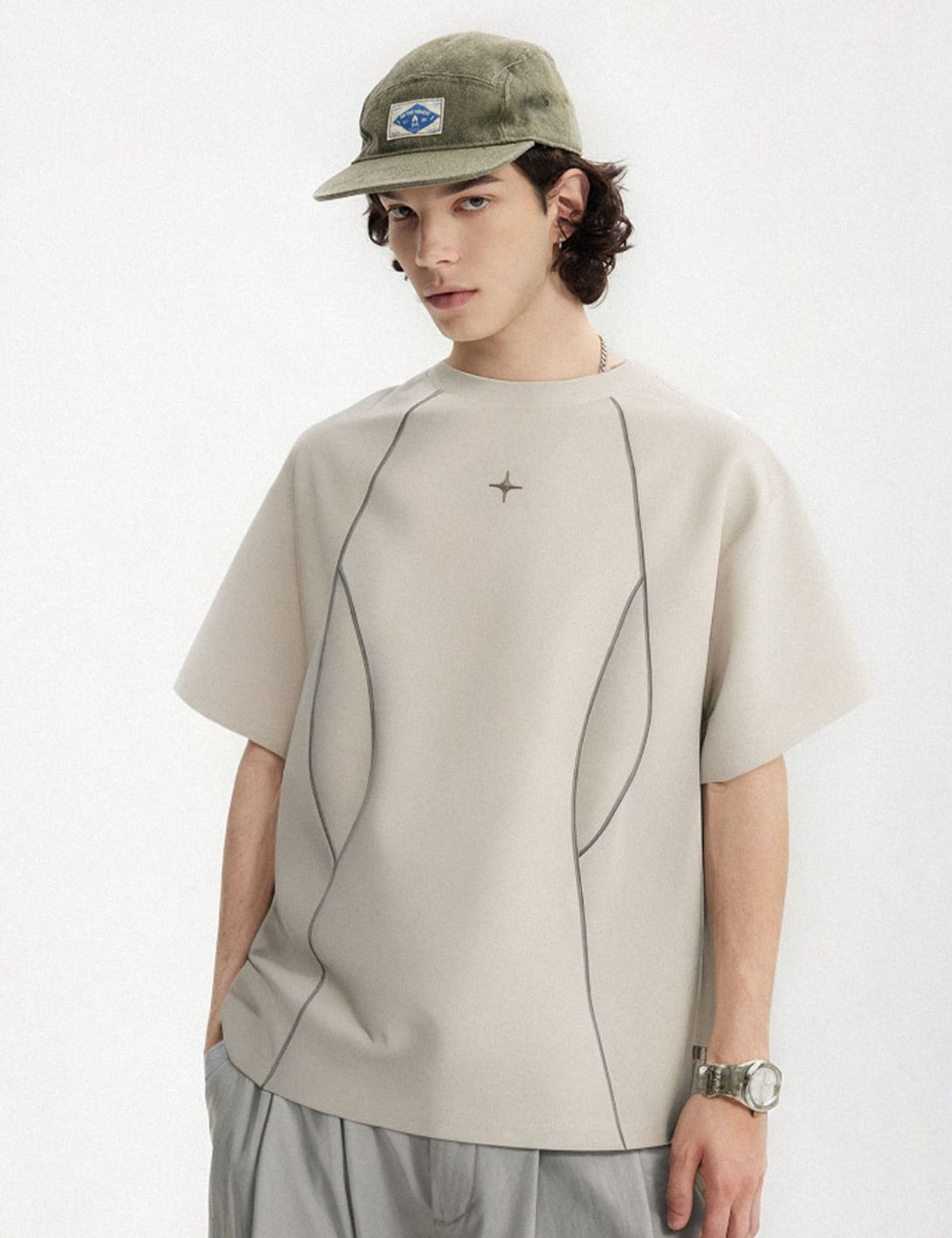 Fullneat Line Patchwork Tee 5