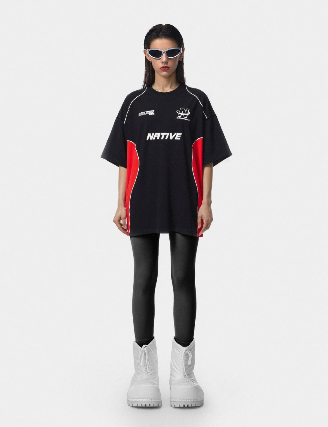 Fullneat 7 Vintage Racing Tee - Red Model Shown