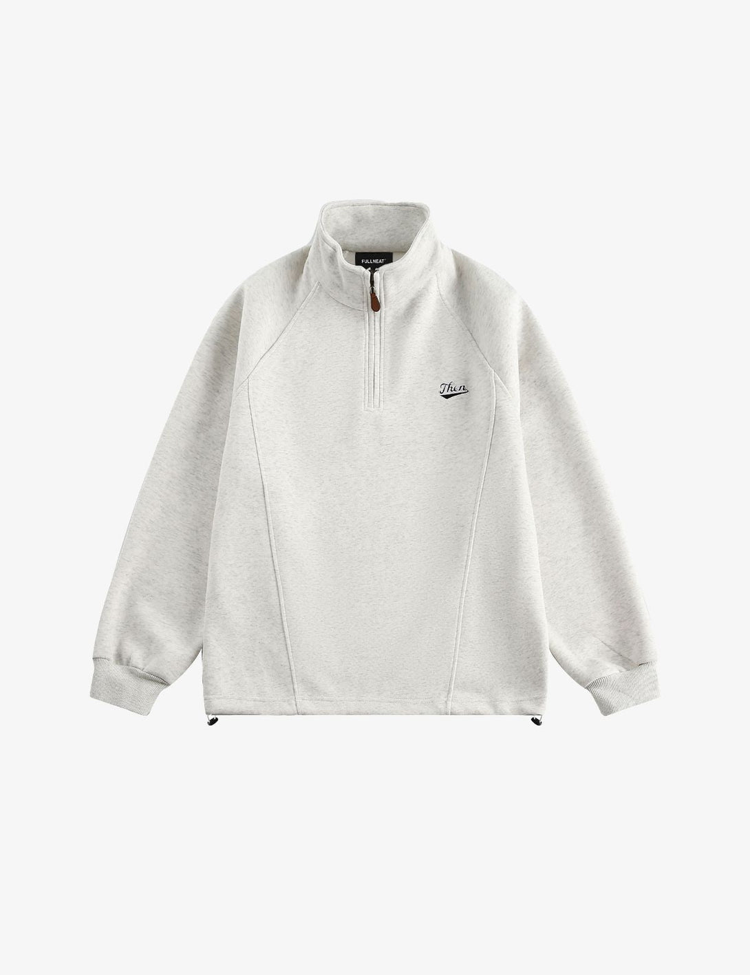 Fullneat Vintage Grey Zip Up Hoodie​ - Front