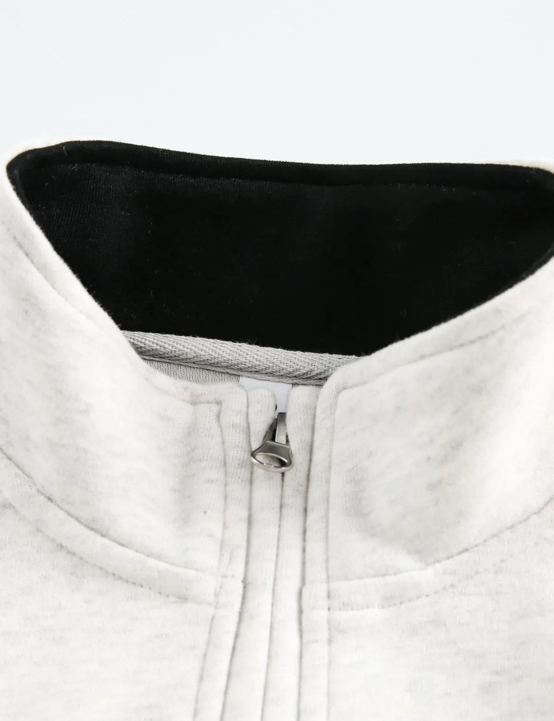 Fullneat Vintage Grey Polo Hoodie - Details