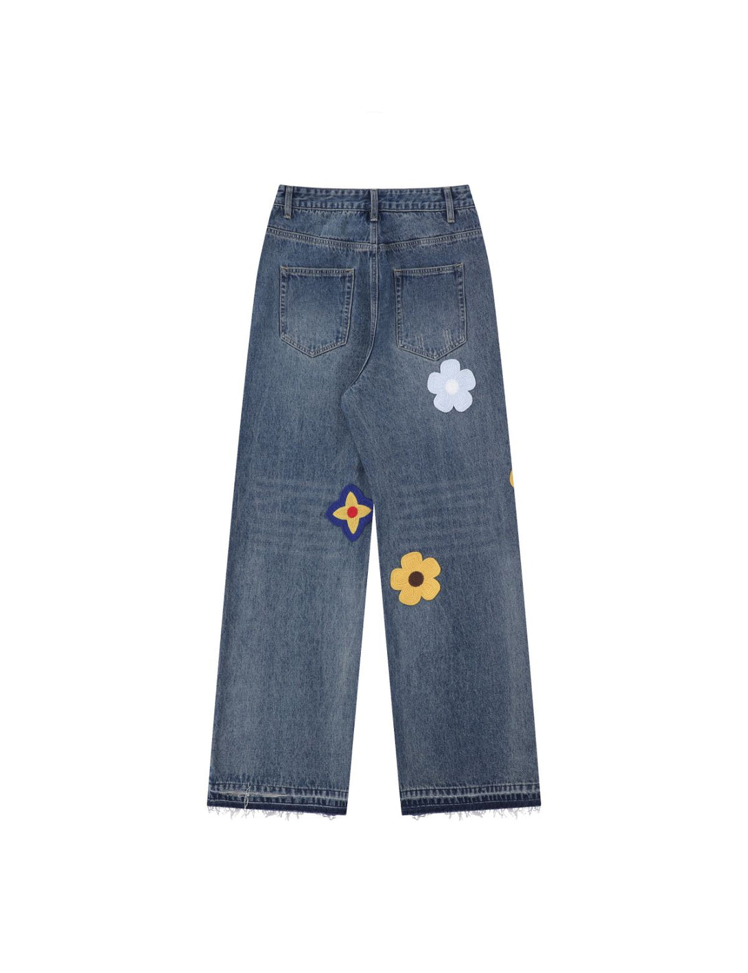 Fullneat Floral Baggy Jeans Fullneat