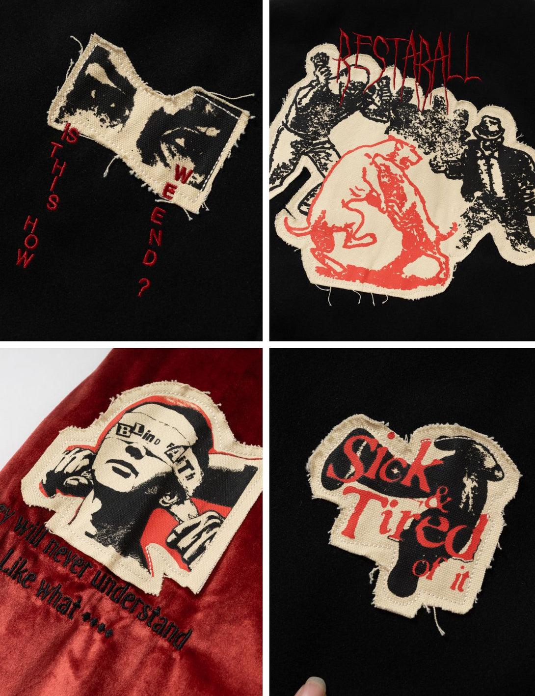 Fullneat Vintage Americana Baseball Jacket