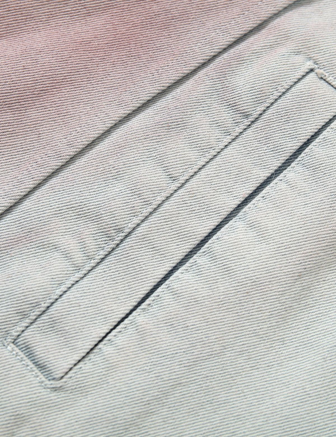 Fullneat Vintage Faded Paw Print Denim Jacket