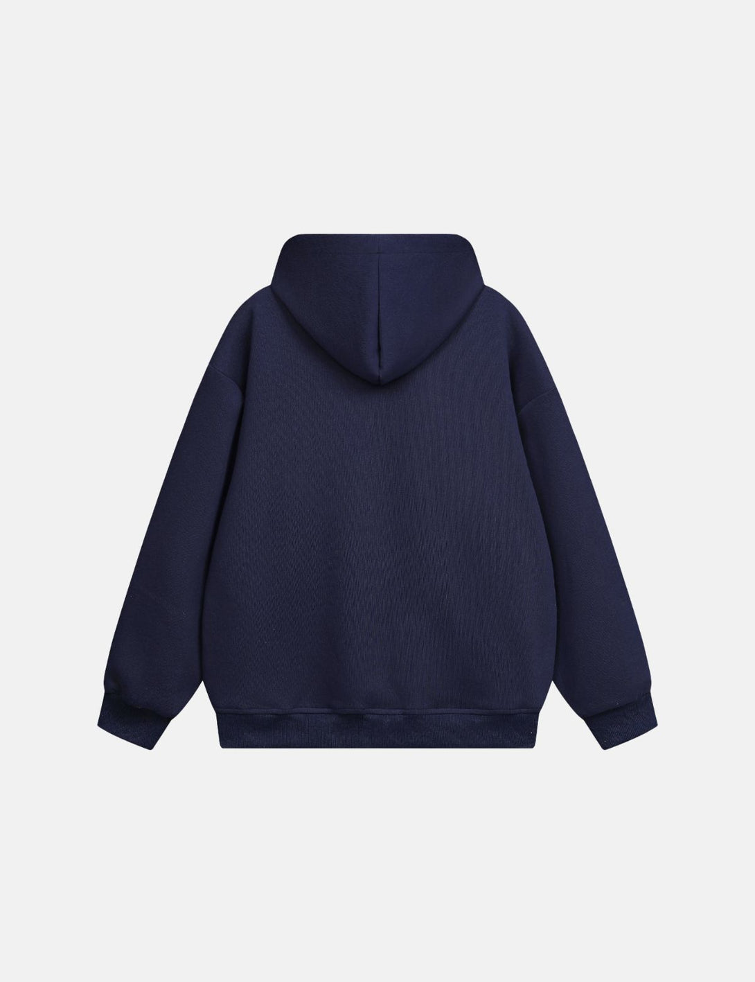 Fullneat Cartoon Dachshund Grey Hoodie​ - Navy Blue Back