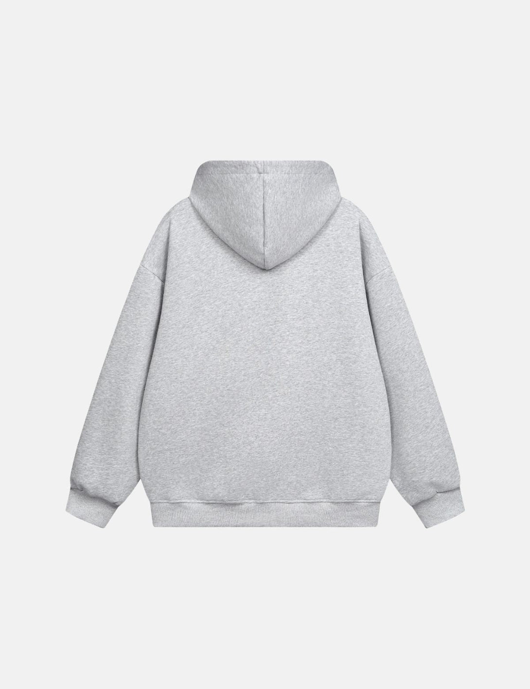 Fullneat Cartoon Dachshund Grey Hoodie​ - Grey Back