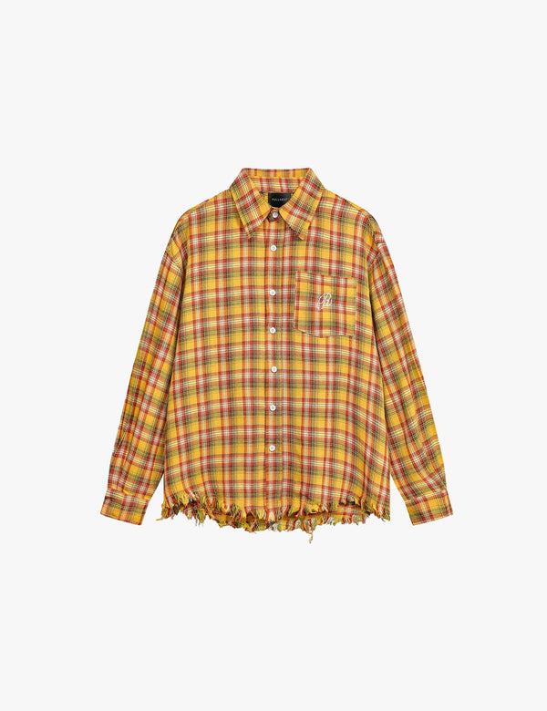 Fullneat Vintage Yellow Long Sleeve Shirt - Front