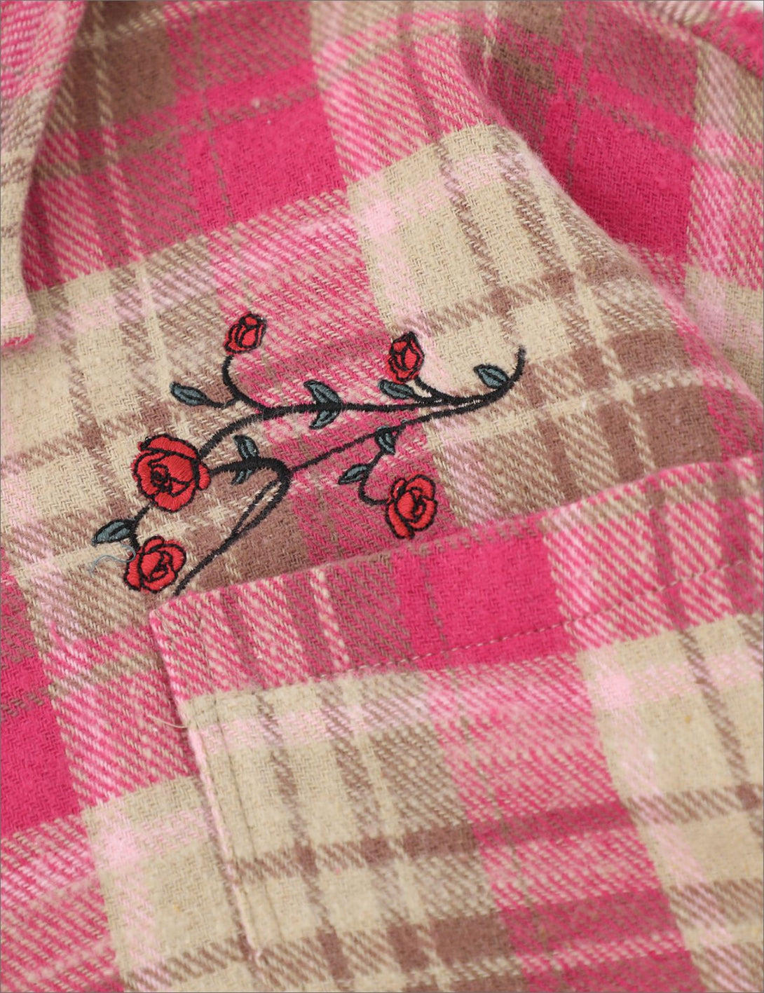 Fullneat Floral Pink Long Sleeve Shirt - Details